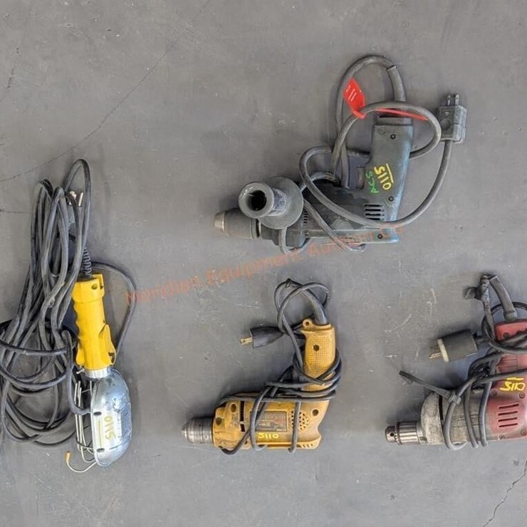 Assorted DeWalt & Milwaukee Drills