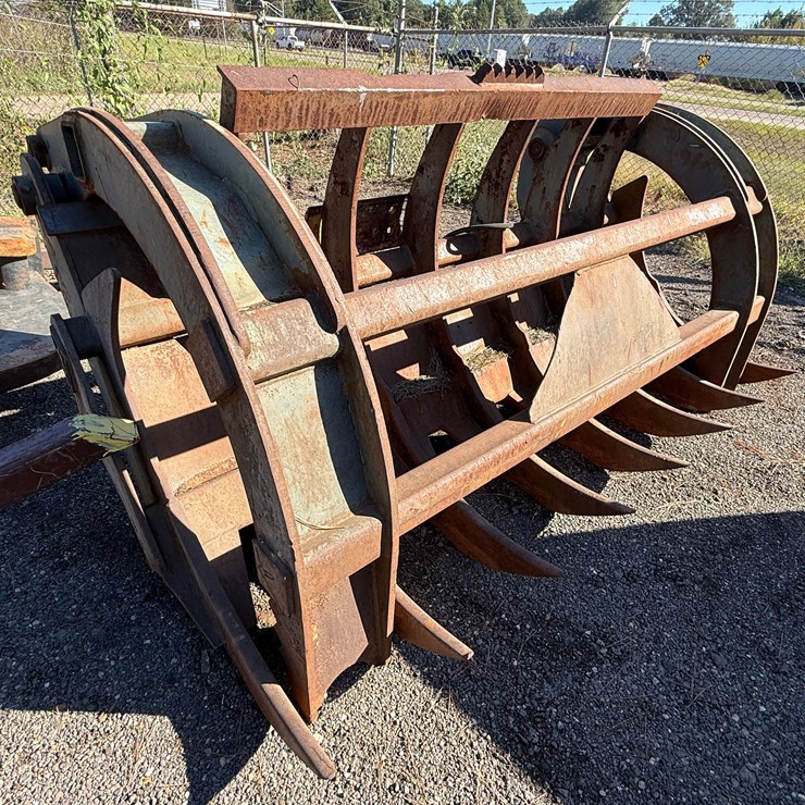 PEMBERTON QUICK COUPLER ROOT RAKE GRAPPLE FOR WHEEL LOADERS