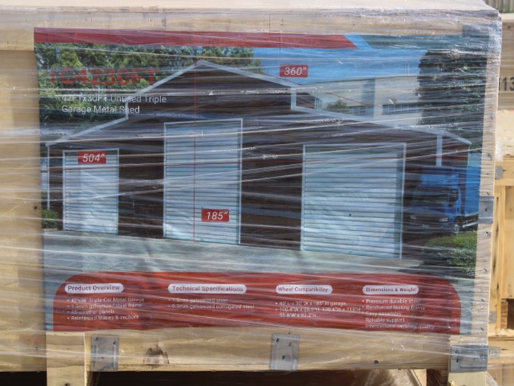 #576-•-42x30-triple-garage-metal-shed-image-2