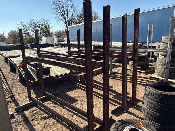 #6955-•-(2)-shop-made-steel-tire-racks-image-1