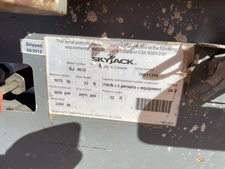 #1877-•-skyjack-sj111-4632-32'-electric-scissor-lift-image-7