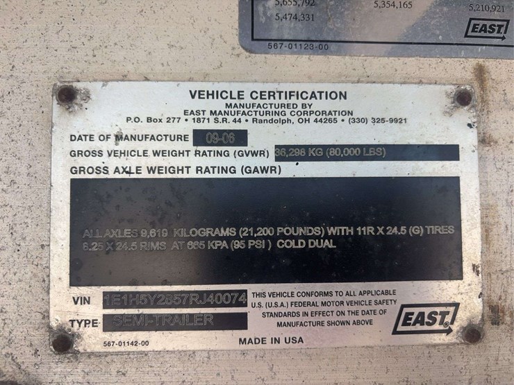 2006-east-48t-flat-deck-semi-trailer,-spread-axle-(120"),-all-axles:-21,200lbs,-11r24.5-tires,-steel-coil-supports,-vin#-1e1h5y2857rj40074-image-21