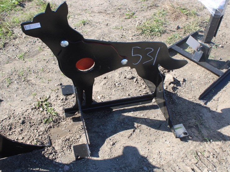 #531-•-3/8-in-ar500-steel-coyote-shooting-target-with-heart-flapper-image-1