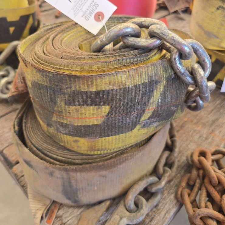 2- 5400lb straps with 1 hook each