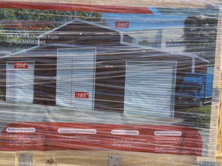 #576-•-42x30-triple-garage-metal-shed-image-3