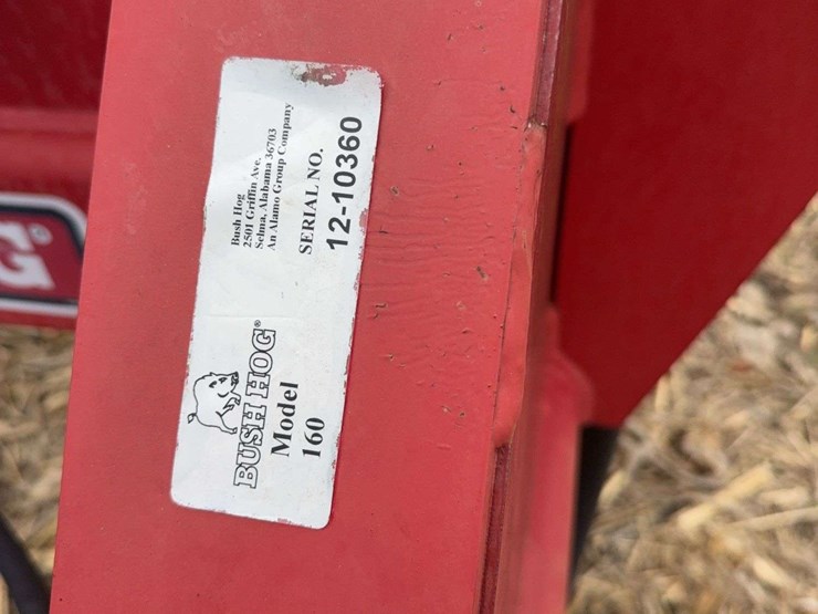 bushog-model-160-12ft-3pt-blade,-hyd.-angle,-tilt,-and-swing,-s/n--12-10360-image-9