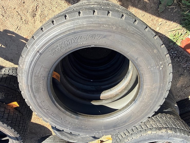 #6962-•-(4)-yokohama-super-steel-my507-commercial-truck-tires-image-3