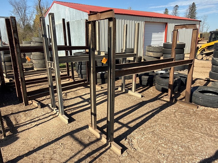 #6954-•-(2)-structural-storage-rack-frames-image-1