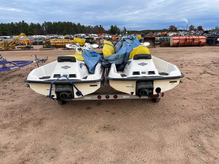 #1028-•-(2)-bombardier-sea-doo-jet-ski-with-triton-trailer-(no-registration-card)-image-6