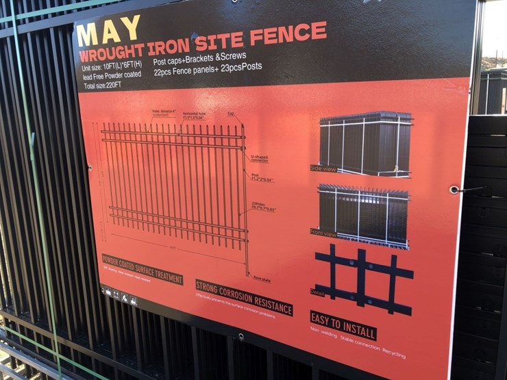 unused-wrought-iron-site-fence,-image-3