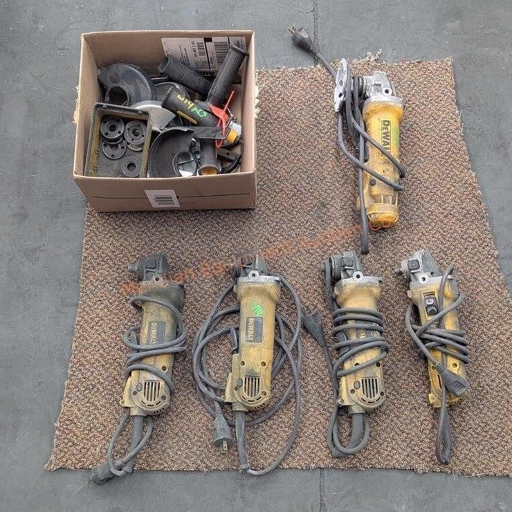 Assorted DeWalt Angle Grinders