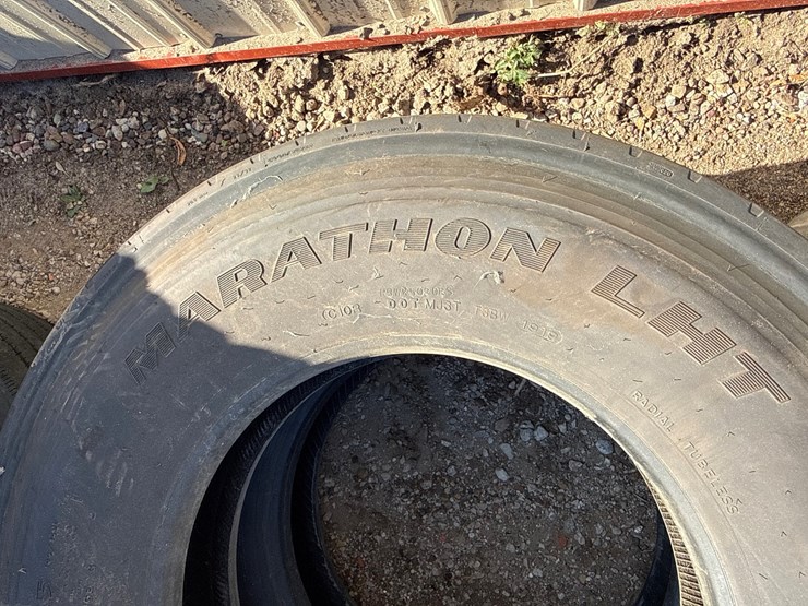 #6977-•-(2)-goodyear-marathon-lht-11r22.5-commercial-truck-tires-image-5