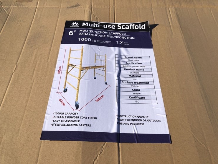 unused-6ft-black-gold-multi-function-scaffold.-image-3