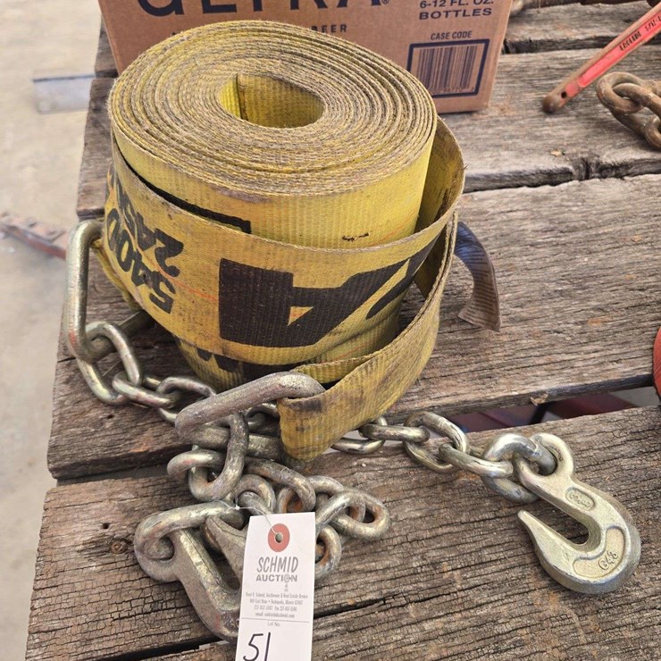 2- 5400lb straps with 1 hook each