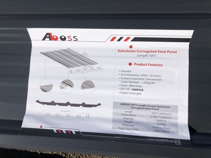 (100)-unused-aboss-10ft-x-3ft-metal-roof-panels.-image-3