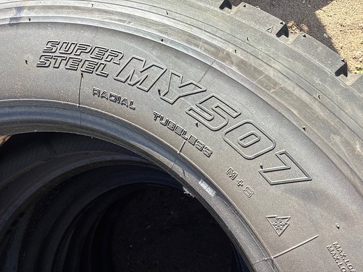 #6962-•-(4)-yokohama-super-steel-my507-commercial-truck-tires-image-6