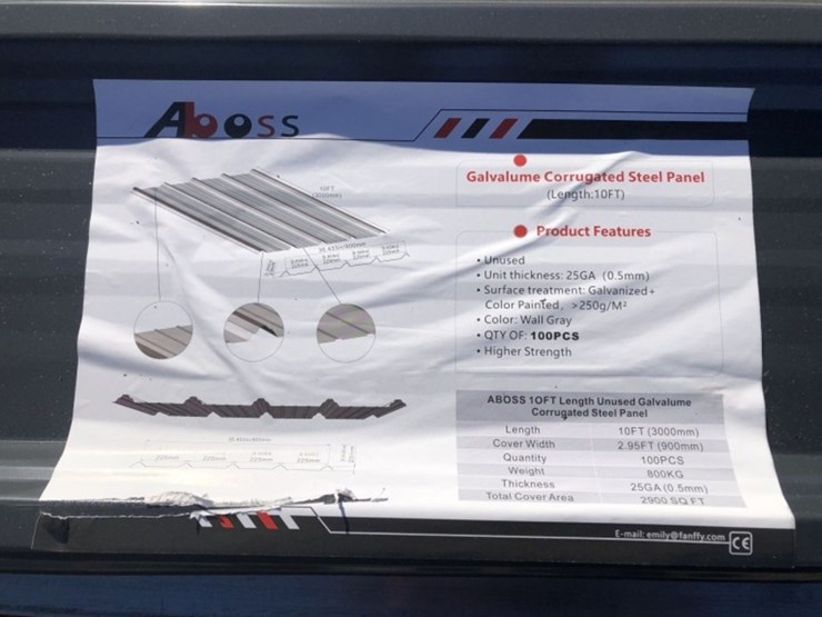 (100)-unused-aboss-10ft-x-3ft-metal-roof-panels.-image-3