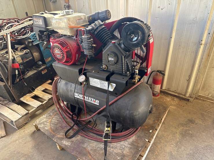#6987-•-northstar-30-gallon-horizontal-air-compressor-with-honda-gx390-13hp-engine-image-1