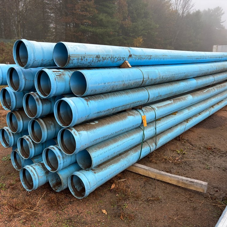 #3791 • (34) Diamond 8" P.I.P. PVC Pipes