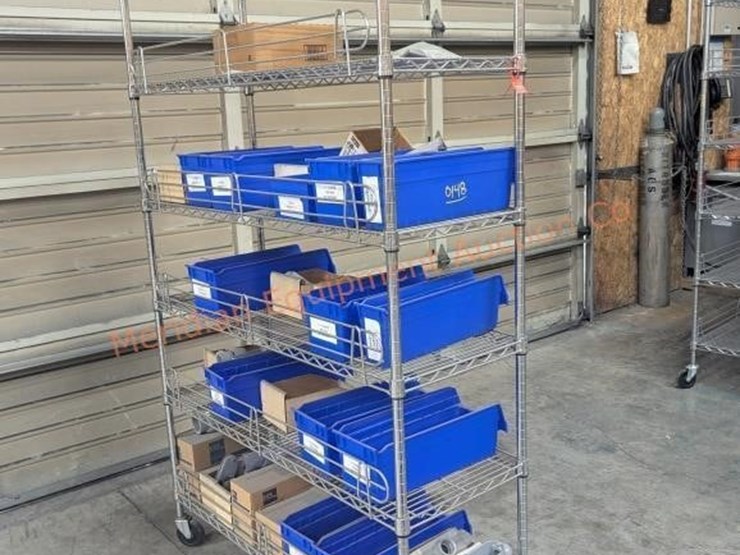 wire-rolling-rack-w/-assorted-electrical-parts-image-6