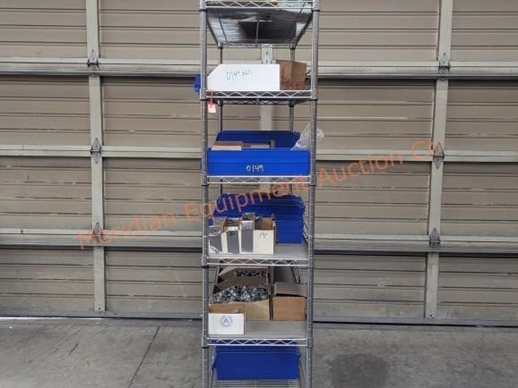 wire-rolling-rack-w/-assorted-electrical-parts-image-3