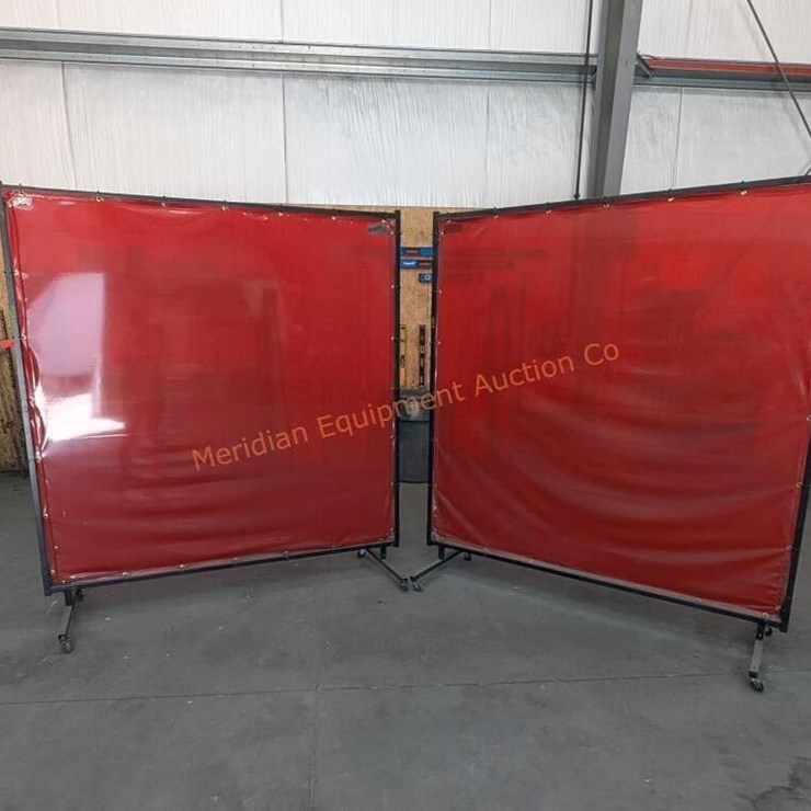 2- Welding Arc Shields on Casters