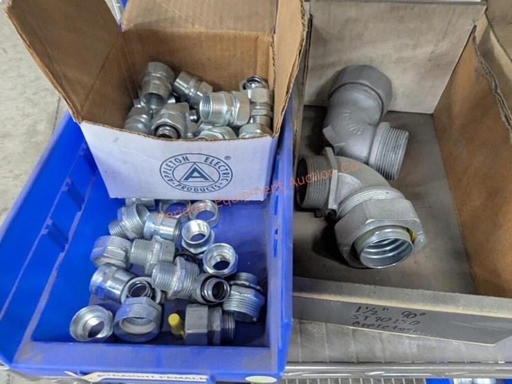 wire-rack-w/-asst-electrical-fittings-&-misc-parts-image-17