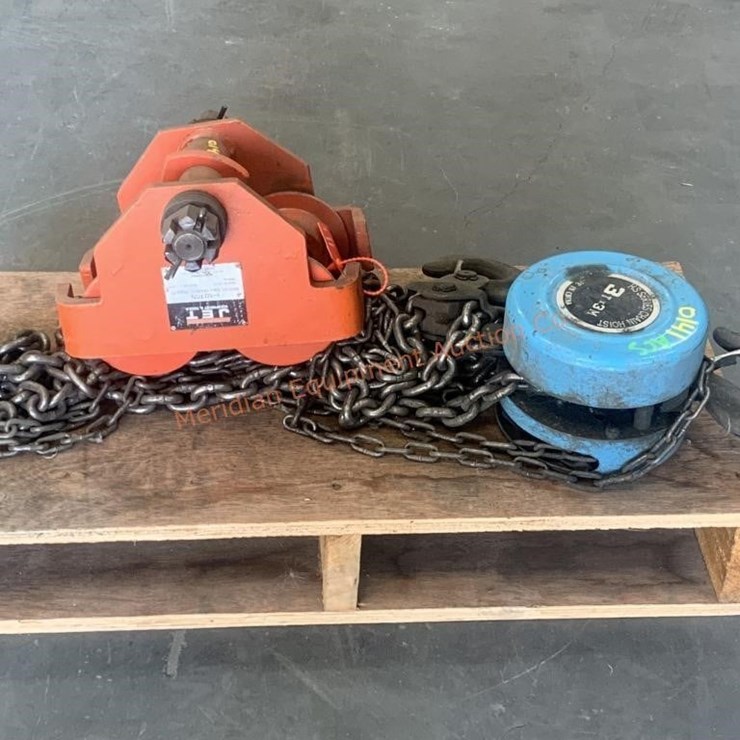 HS 3T Chain Hoist w/ Jet Trolley