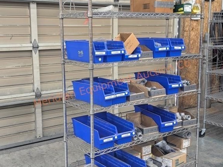 wire-rolling-rack-w/-assorted-electrical-parts-image-8