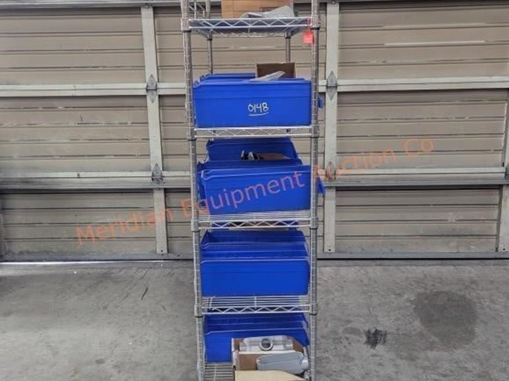 wire-rolling-rack-w/-assorted-electrical-parts-image-7