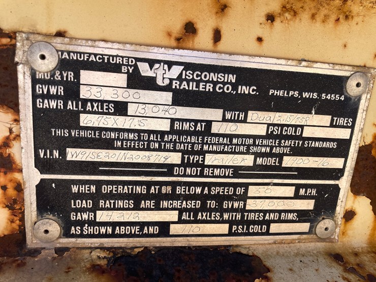 #1510-•-1992-24'-wisconsin-16-ton-tilt-bed-trailer-(has-wi-title)-image-34
