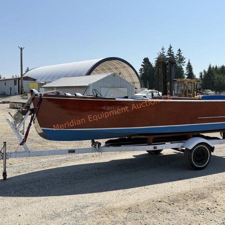 1940 Chris Craft Utility Wood Boat w/ Trailer