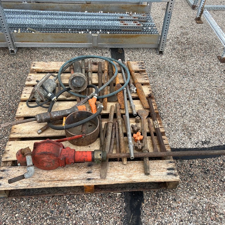 #2109 • Breaker Bits, Pneumatic Tools, Concrete Vibrator Motor, Rotary Barrel Pump, and More