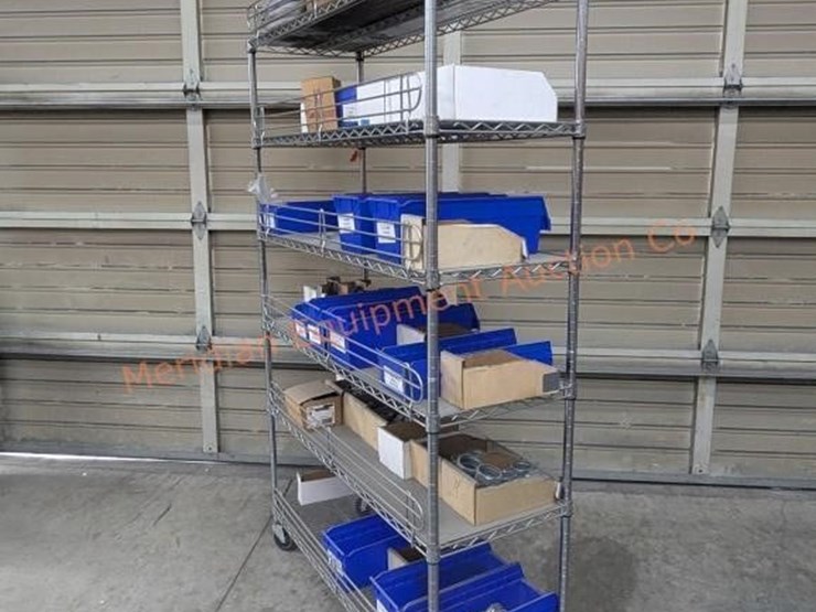 wire-rolling-rack-w/-assorted-electrical-parts-image-6