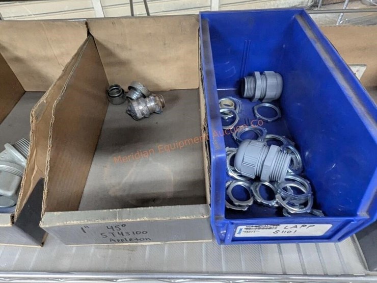 wire-rack-w/-asst-electrical-fittings-&-misc-parts-image-16