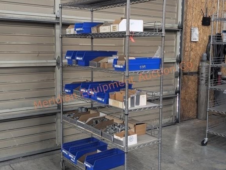 wire-rolling-rack-w/-assorted-electrical-parts-image-2