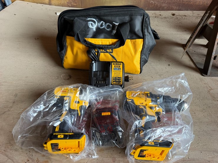 #2007-•-dewalt-1/4"-impact-driver-and-1/2"-hammerdrill-w/-chargers-and-batteries-image-1