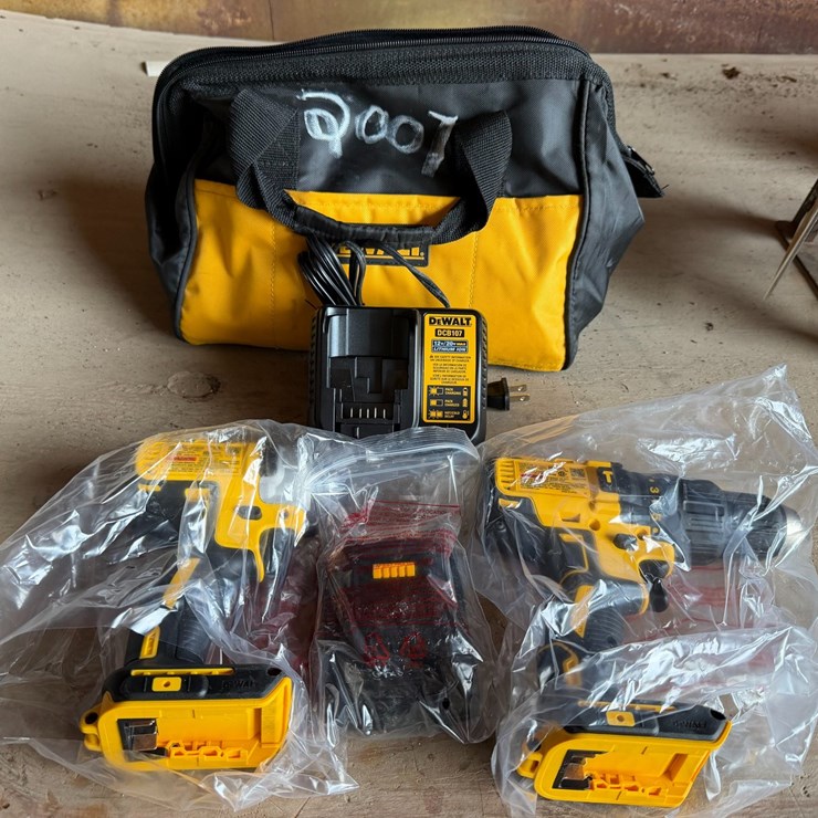 #2007 • DeWalt 1/4" Impact Driver and 1/2" Hammerdrill W/ Chargers and Batteries