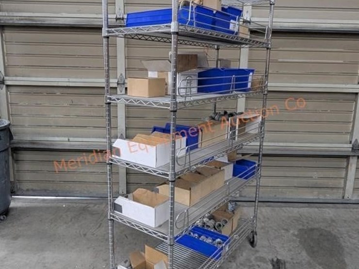 wire-rack-w/-asst-electrical-fittings-&-misc-parts-image-4