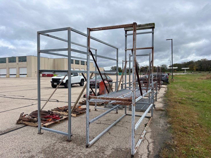 #2102-•-(2)-galvanized-perforated-steel-storage-rack-frames-image-6