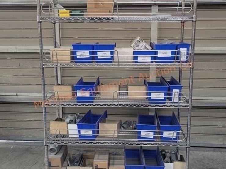 wire-rolling-rack-w/-assorted-electrical-parts-image-5