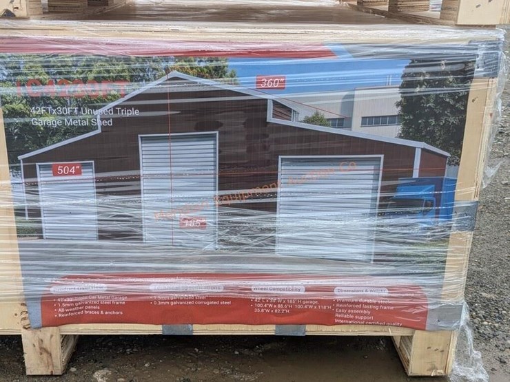 sdlanch-42'-x-30'-triple-garage-metal-shed-image-9