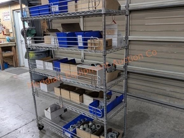 wire-rack-w/-asst-electrical-fittings-&-misc-parts-image-6
