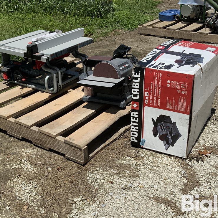 Porter Cable Disc Sander & Bosch Table Saw