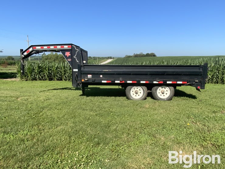 2007-pj-d8142-96"-x-14'-t/a-gooseneck-deckover-dump-trailer-image-8