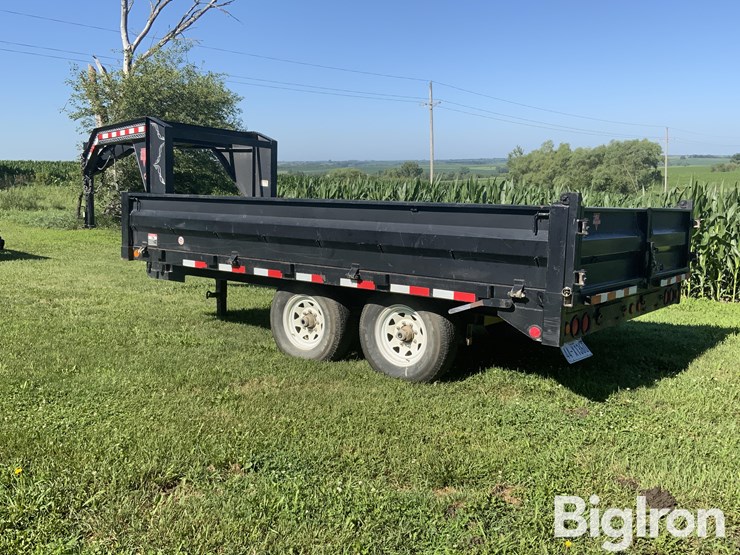 2007-pj-d8142-96"-x-14'-t/a-gooseneck-deckover-dump-trailer-image-7