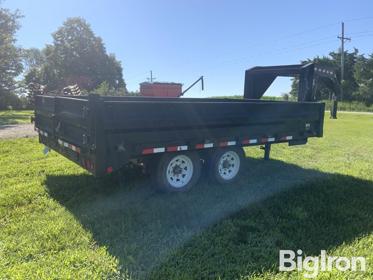 2007-pj-d8142-96"-x-14'-t/a-gooseneck-deckover-dump-trailer-image-5