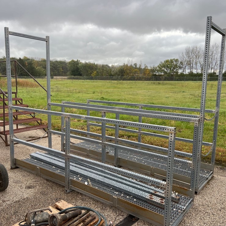 #2108 • (2) Galvanized Steel Catwalk Platforms