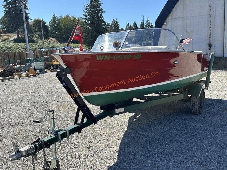 1960-17'-chris-craft-boat-w/-boat-trailer-image-1