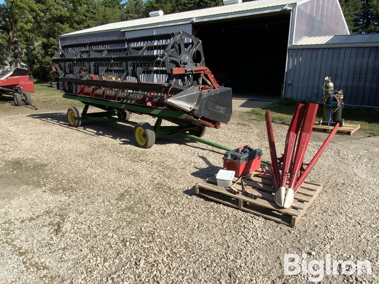 1990-case-ih-1020-16.5'-flex-platform-w/trailer-image-1